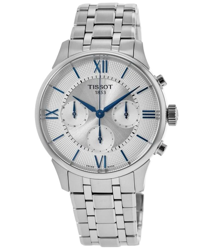 Tissot Tissot Chemin Des Tourelles Automatic Chronograph Silver Dial Steel Men's Watch T139.462.11.038.00 1
