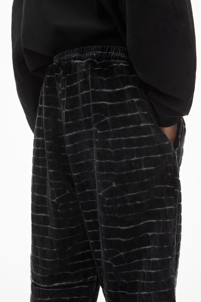 Alexander Wang crocodile jacquard velour track pants 5