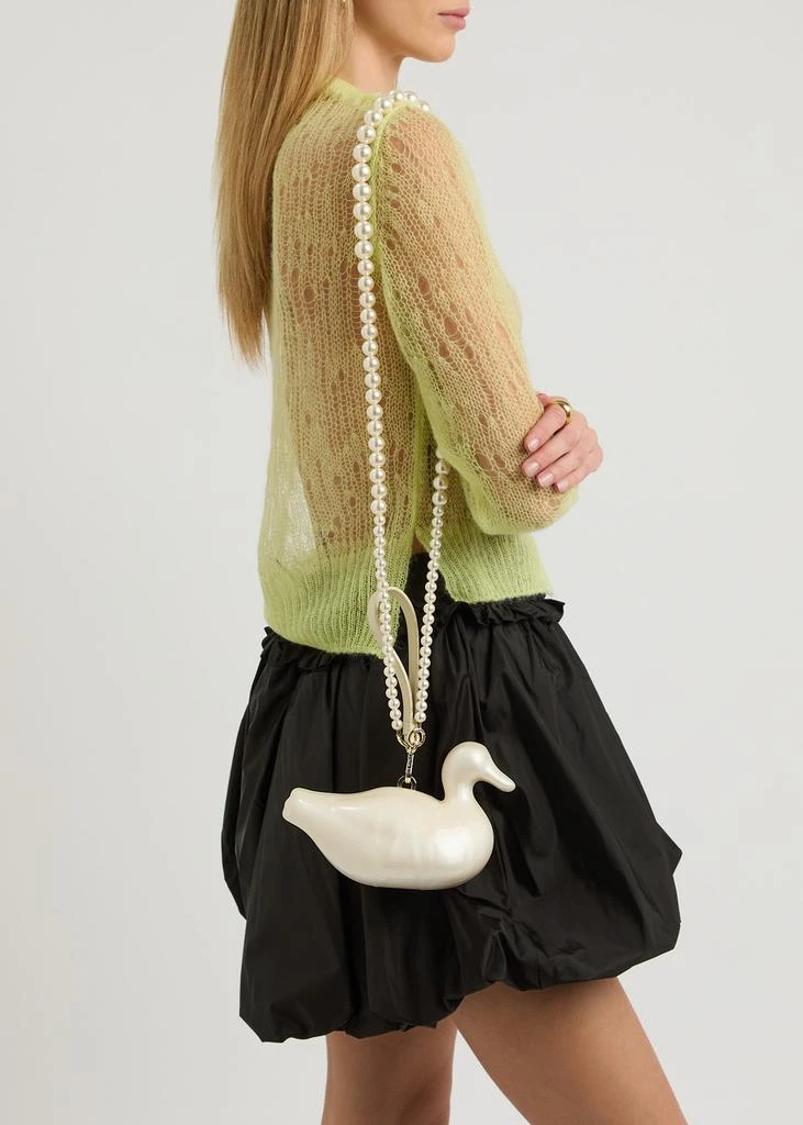 Simone Rocha Duck pearlescent acrylic cross-body bag 5