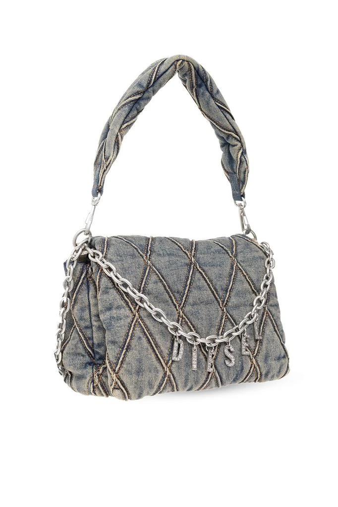 Diesel Diesel Charm-D Embellished Denim Shoulder Bag 3