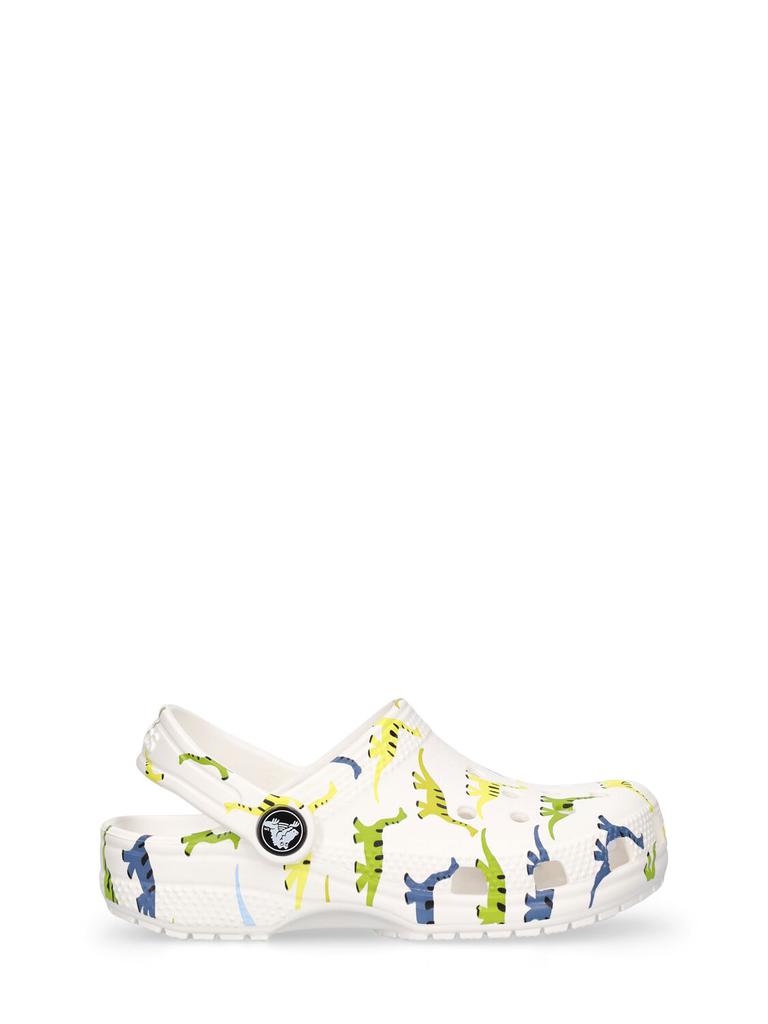 CROCS Classic Clog Dinosaur Print Rubber Crocs