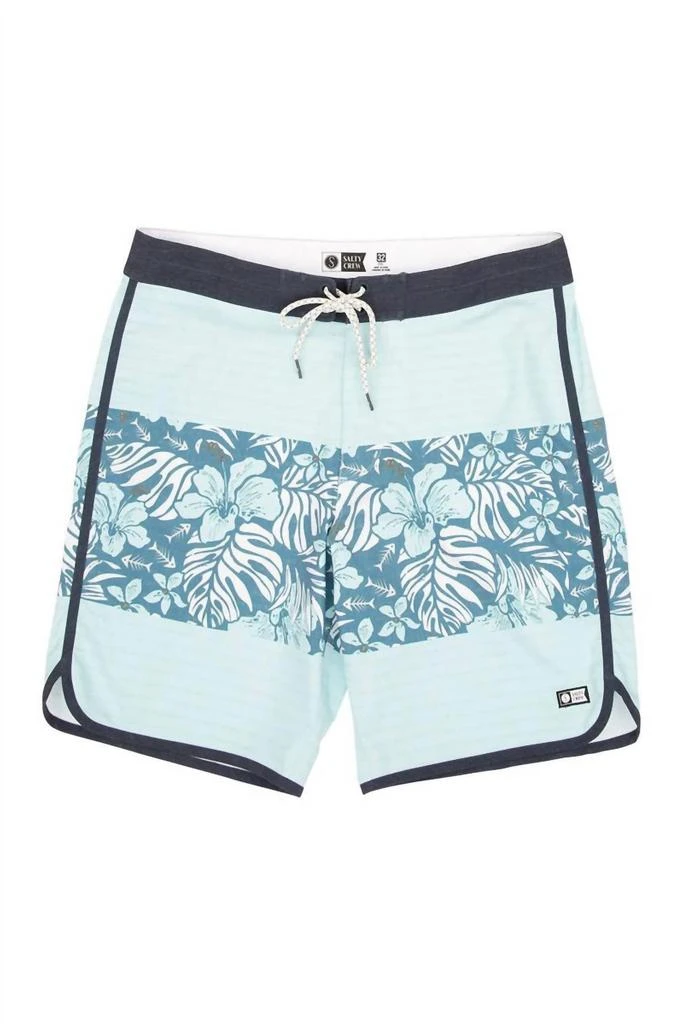 Salty Crew Men
s Drifting Boardies In Aqua