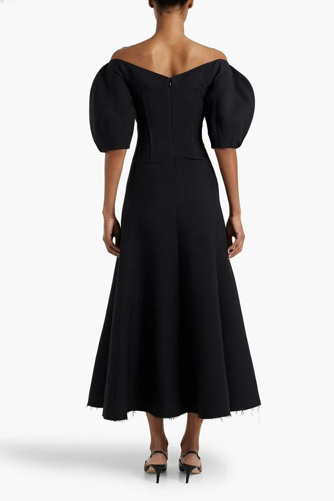 Gabriela Hearst Buisier off-the-shoulder wool and silk-blend maxi dress 3