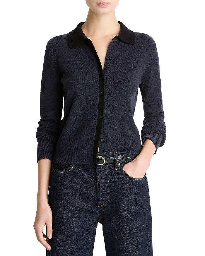 Vince Contrast Collared Sweater