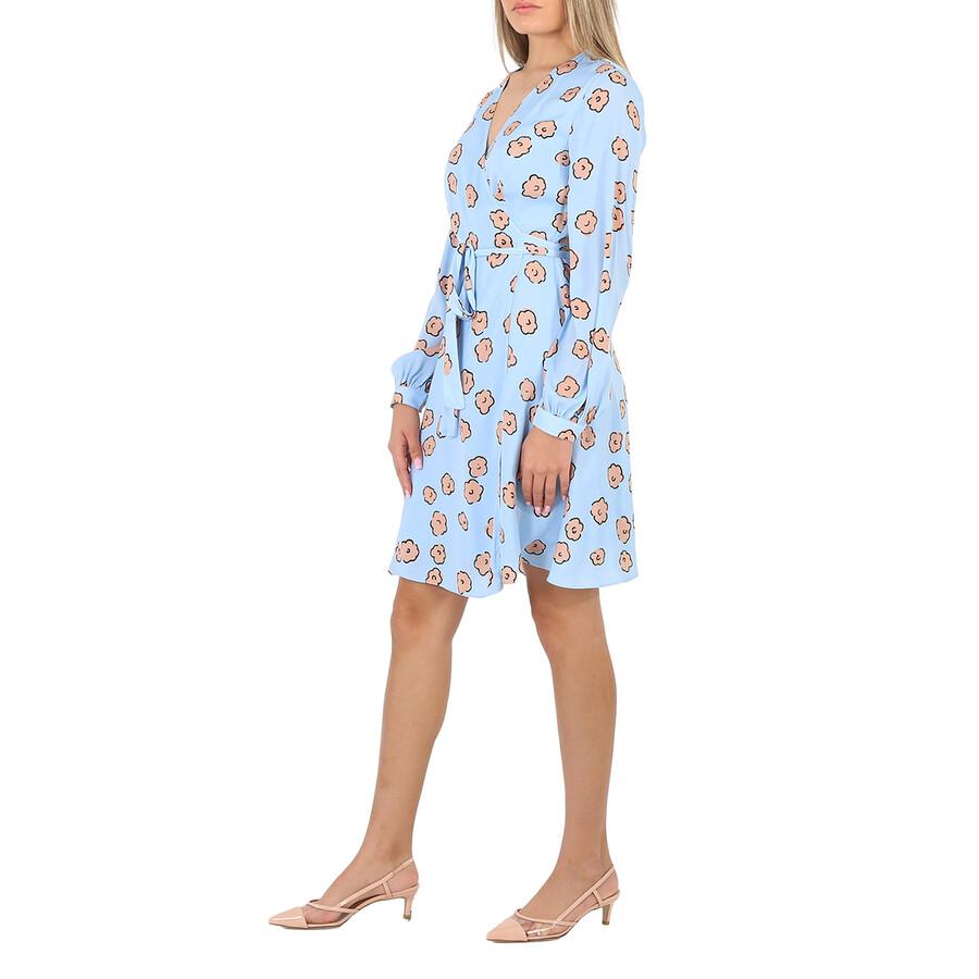 Essentiel Floral Print Wrap Dress