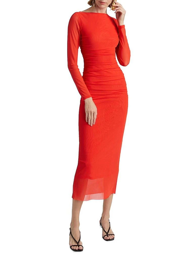 Tillie Stretch Mesh Body-Con Midi-Dress  On Sale Now with Up to 40% Off |  Discover Exclusive Deals & Savings at BeyondStyle  Authentic Significant  Other dresses|women's|women's apparel|long sleeve|contemporary|midi-length|boatneck|Women's|solid  ...