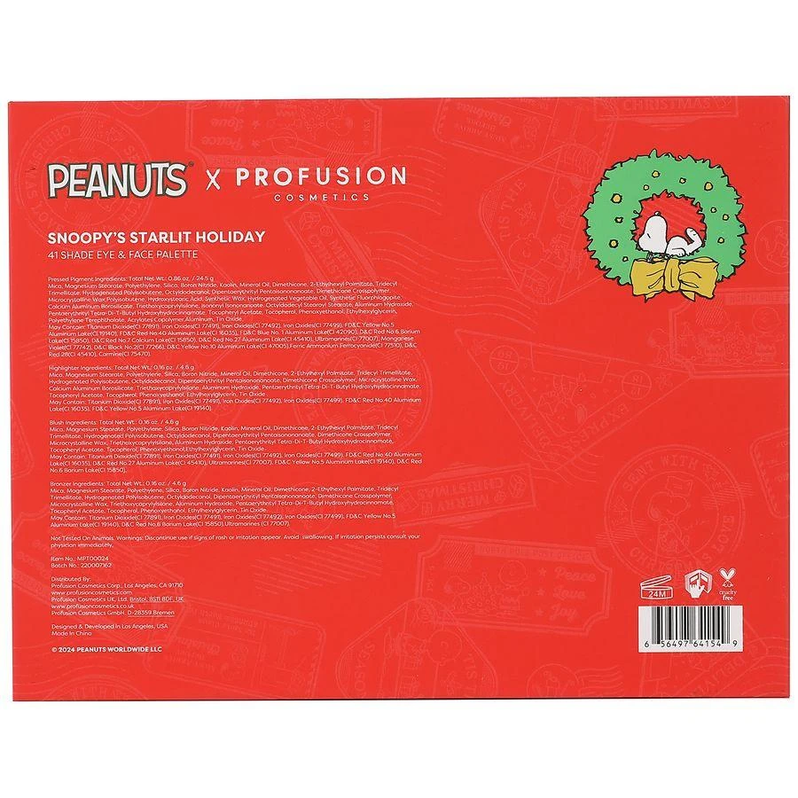 Profusion Cosmetics Snoopy's Starlit Holiday 41 Shade Face & Eye Palette 2