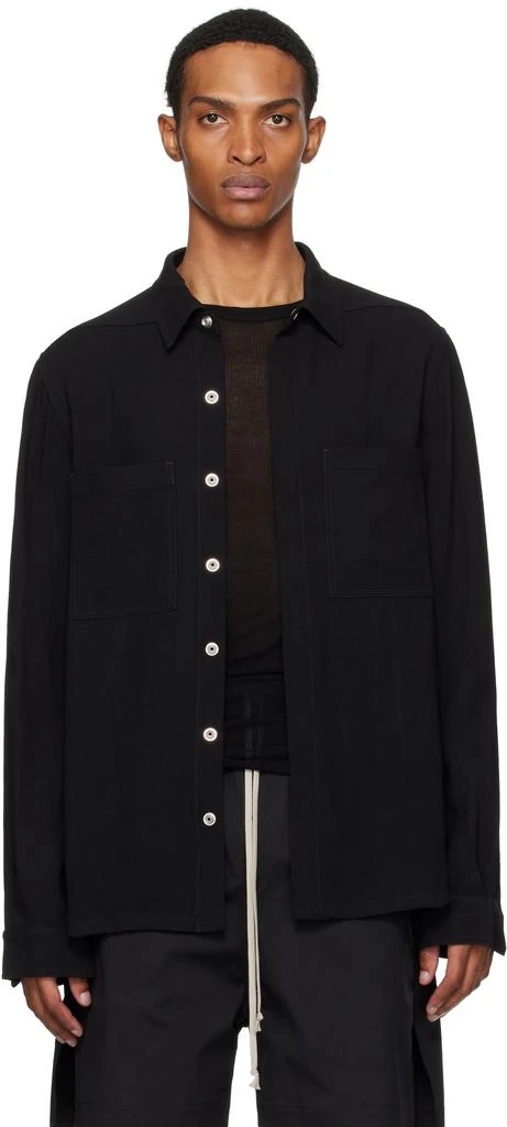 Rick Owens Black Concordians Outer Shirt 1