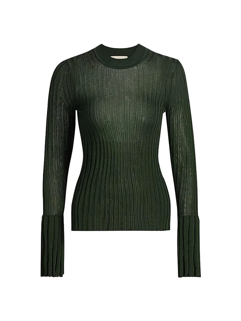 Zimmermann Ribbed Bell-Sleeve Sweater 1