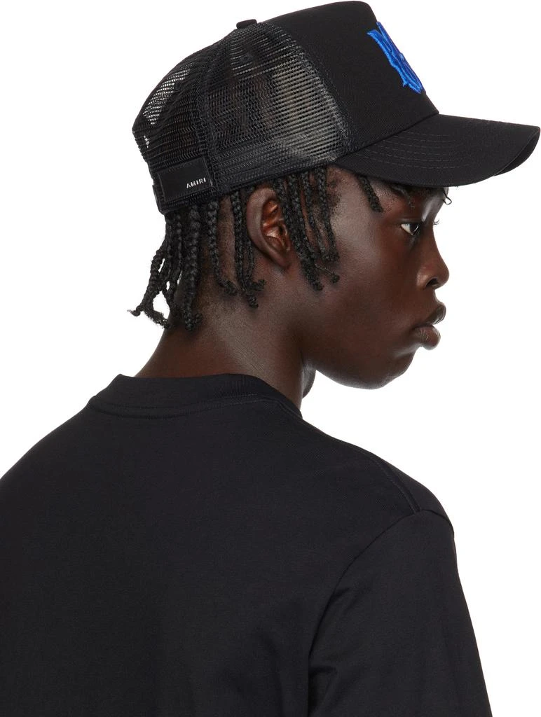 AMIRI Black & Blue MA Logo Trucker Cap 3