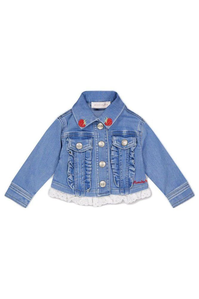 MONNALISA Monnalisa Strawberry Denim Jacket