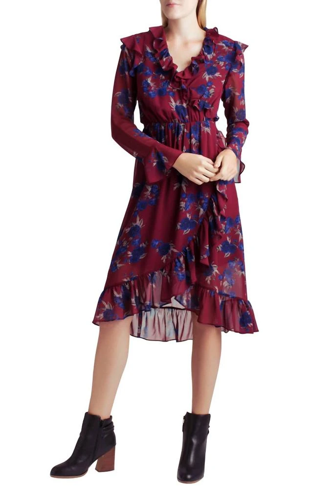 white christmas dresses Kennie Midi Dress - Pink Floral main image 1
