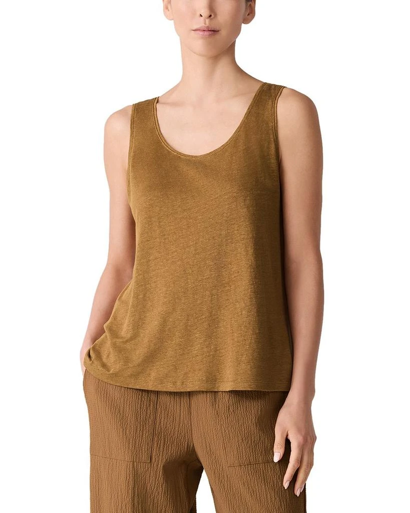 Scoop Neck Linen Tank Top – On Sale Now with Up to 48% Off