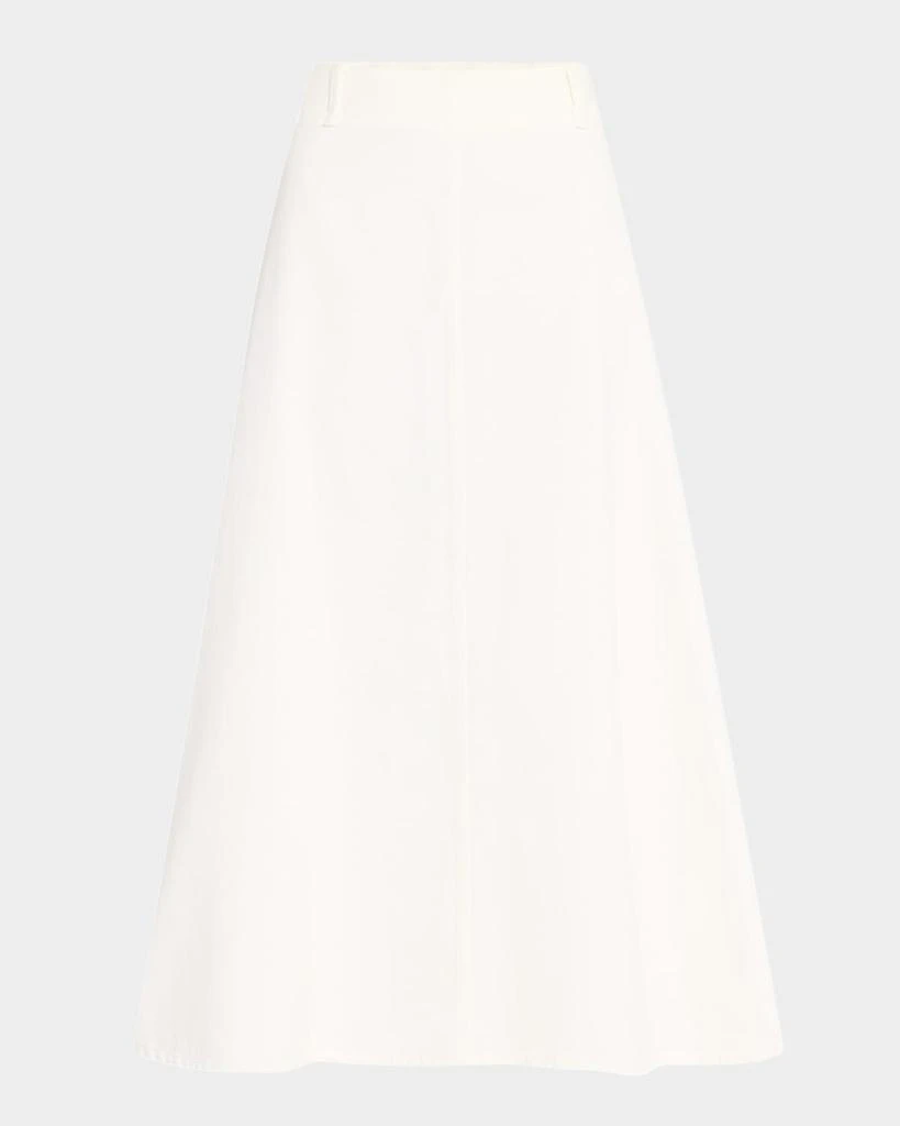 BY MALENE BIRGER Carlas A-Line Organic Cotton Twill Midi Skirt 1