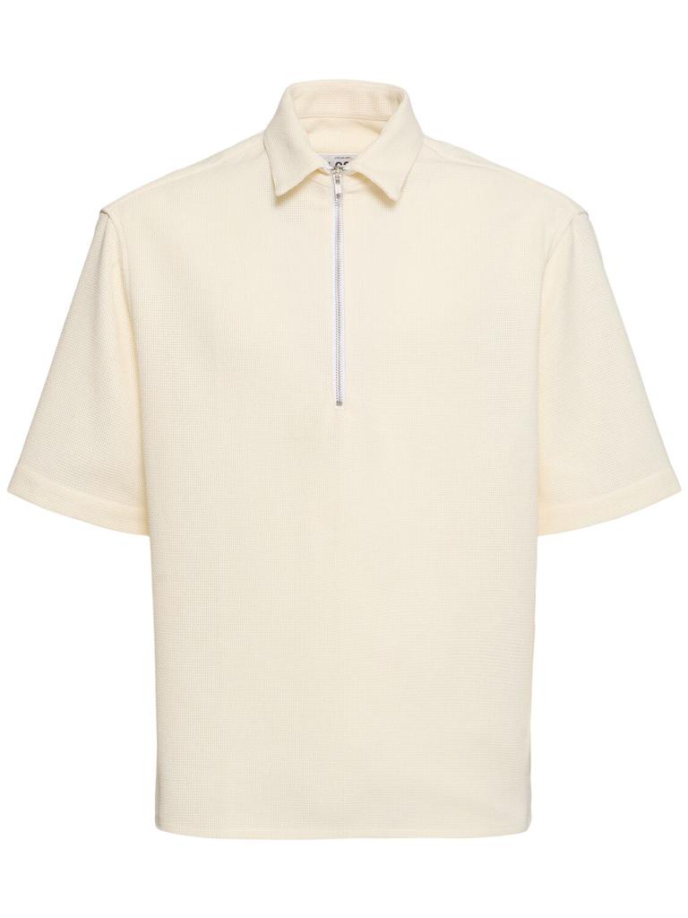 Lc23 Crochet Half-zip Shirt