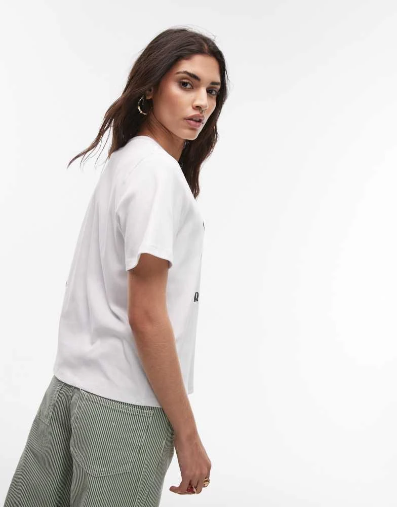 Topshop Topshop graphic Ipanema tee in off white 3