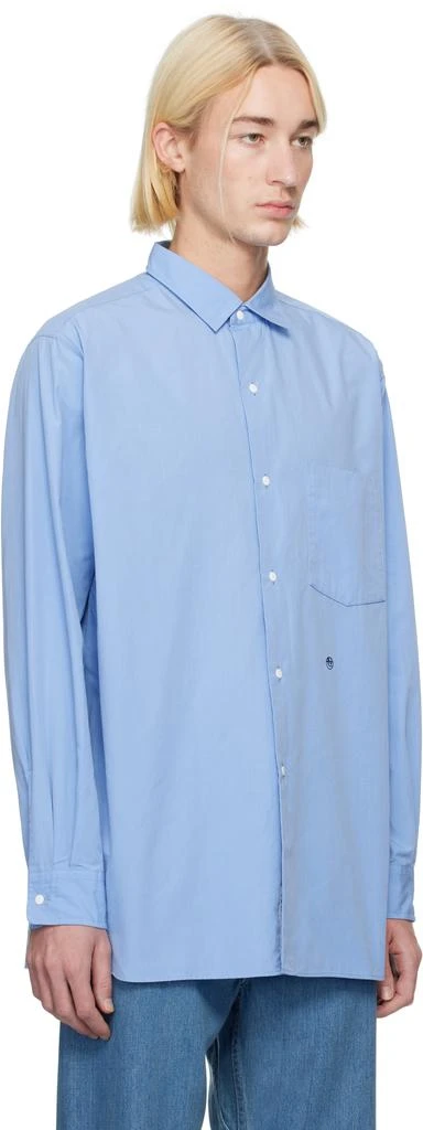 Nanamica Blue Regular Collar Wind Shirt 2