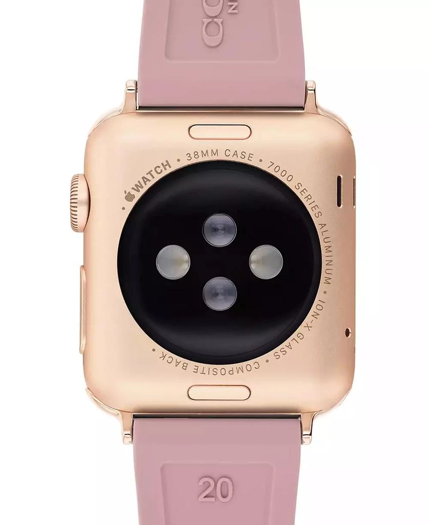 Coach Pink Rubber Apple® Watch Strap 38/40/41mm 2