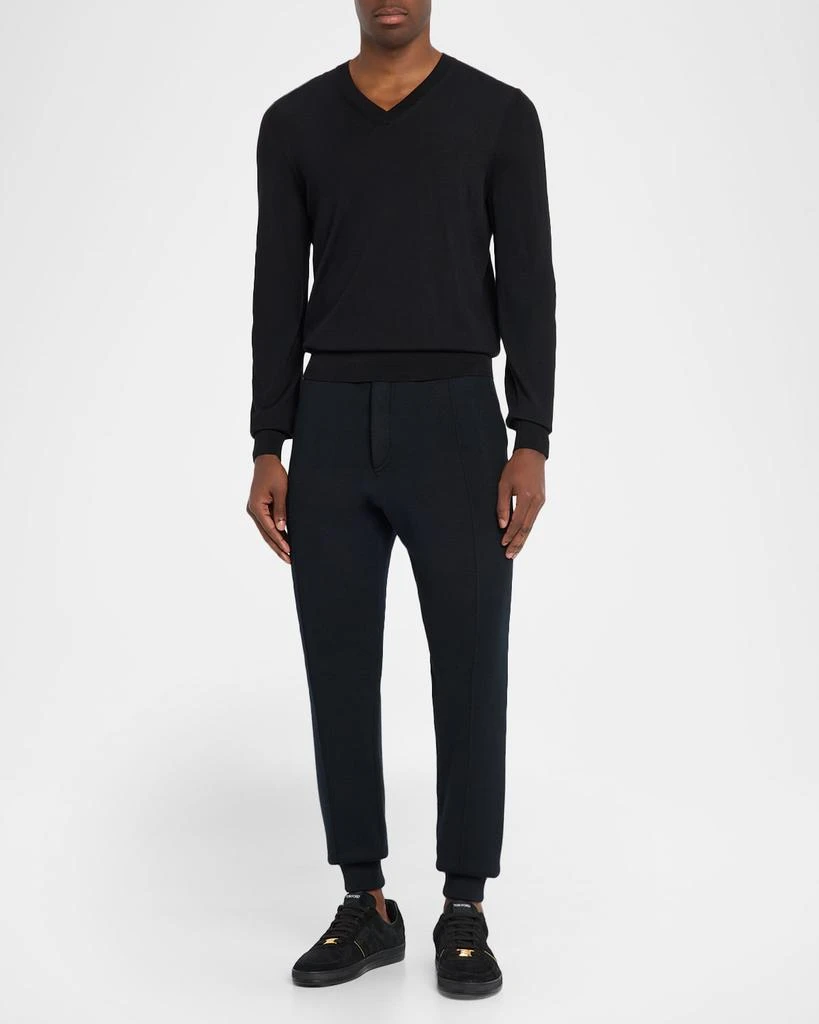 Tom Ford Men
s Double-Faced Pintuck Jogger Pants 2