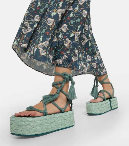Isabel Marant Elif platform espadrille sandals 4