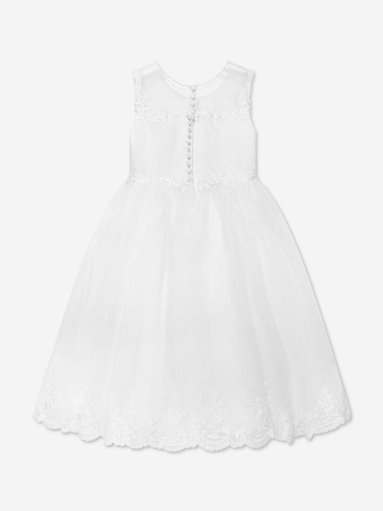 Sarah Louise Sarah Louise Girls Ceremonial Ballerina Length Dress in Ivory