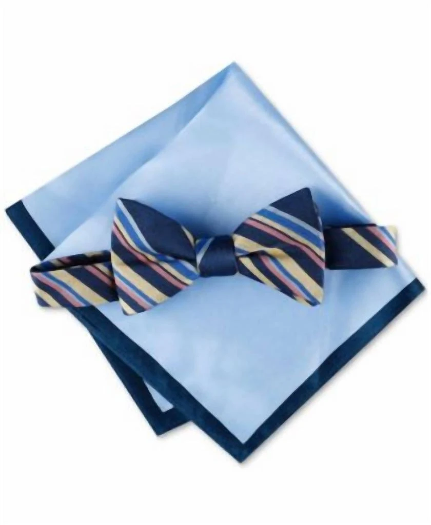 Tommy Hilfiger Tommy Hilfiger - Men's Stripe Bow Tie 1