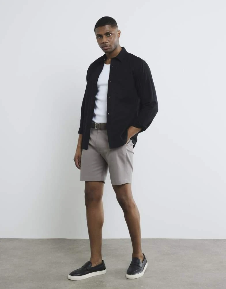 River Island River Island Slim fit belted chino shorts in pink - dark 1