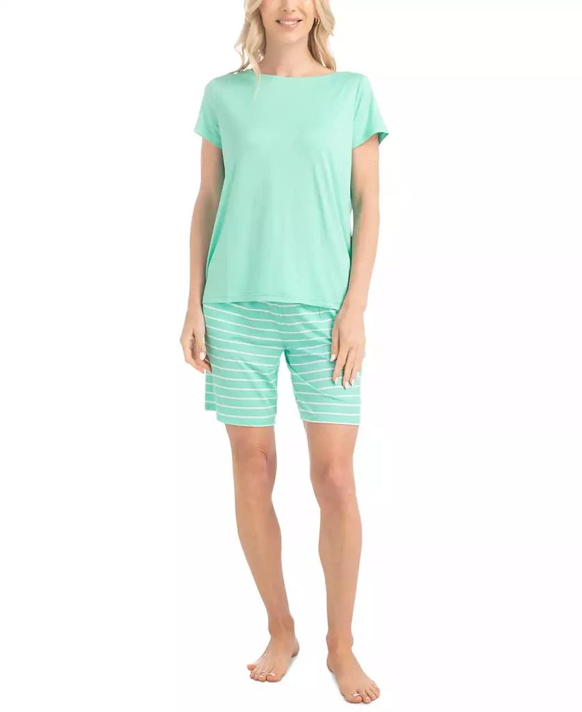 MUK LUKS Women's 2-Pc. Joyful Nautical Pajamas Set 1