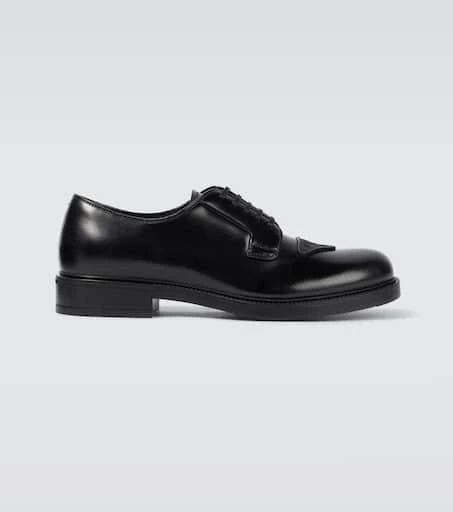 Prada Brushed leather Derby shoes 1