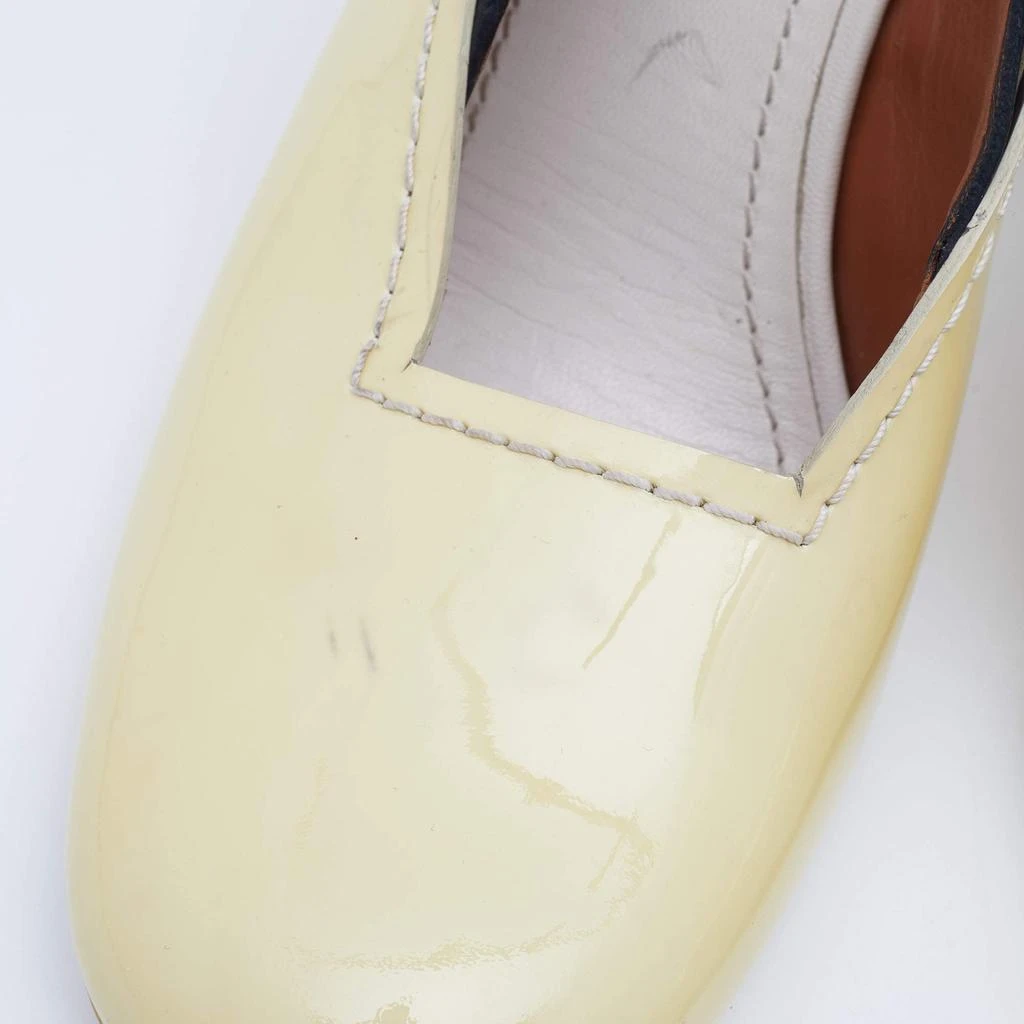 Celine Celine Cream/Black Patent And Leather Slingback Sandals Size 38 8