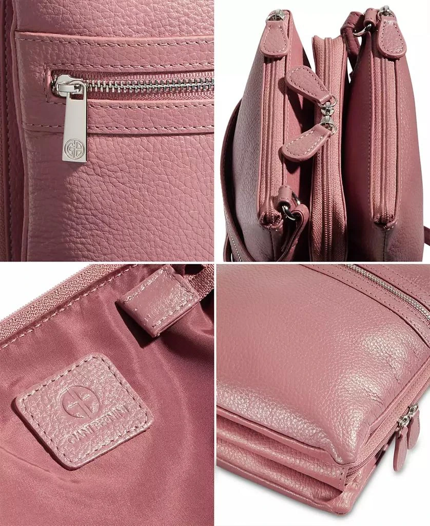 Giani Bernini Triple-Zip Pebble Leather Dasher Crossbody, Created for Macy's 5