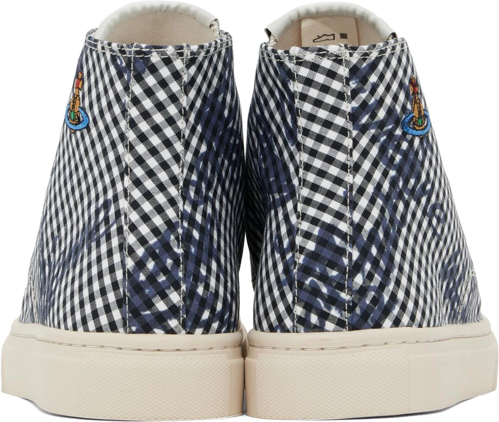 Vivienne Westwood Navy High-Top Plimsoll Sneakers 2