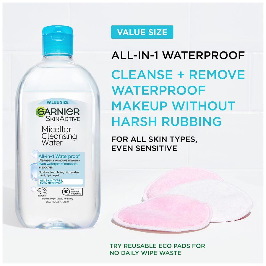 SkinActive Micellar Cleansing Water For Waterproof & Long-wear Makeup