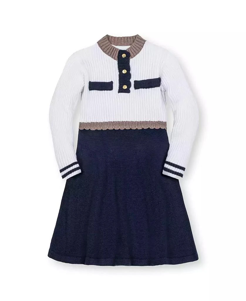 Hope 
Henry Little and Big Girls
 Organic Mock Neck Henley Sweater Dress