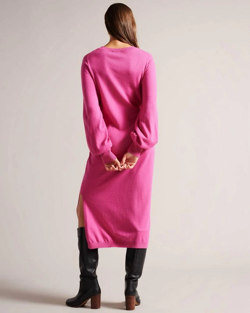 Ted Baker London Ted Baker - Essya Slouchy Tie Front Midi Knit Sweater Dress 4