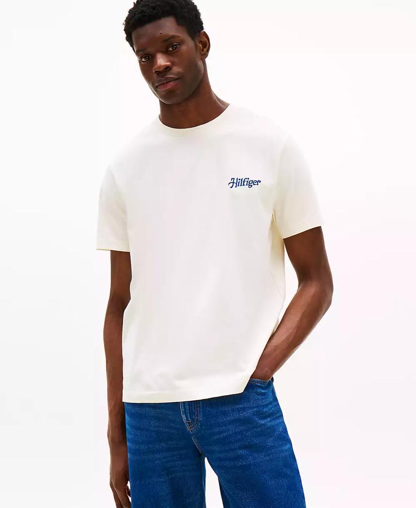 Tommy Hilfiger Men's Relaxed Fit Short Sleeve Crewneck Logo Graphic T-Shirt