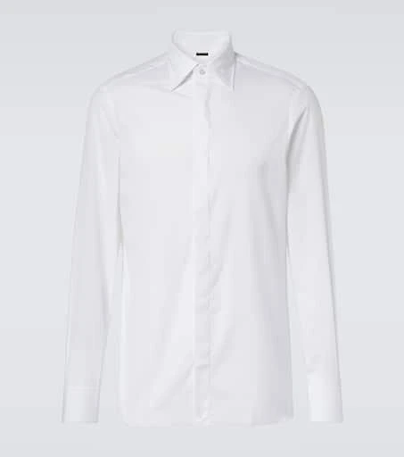 Rubinacci Cotton tuxedo shirt 1