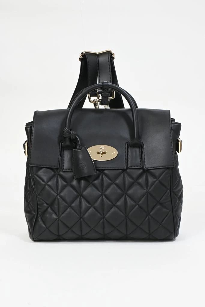 Mulberry Cara Delevigne Quilted Medium Backpack in Black Leather 2