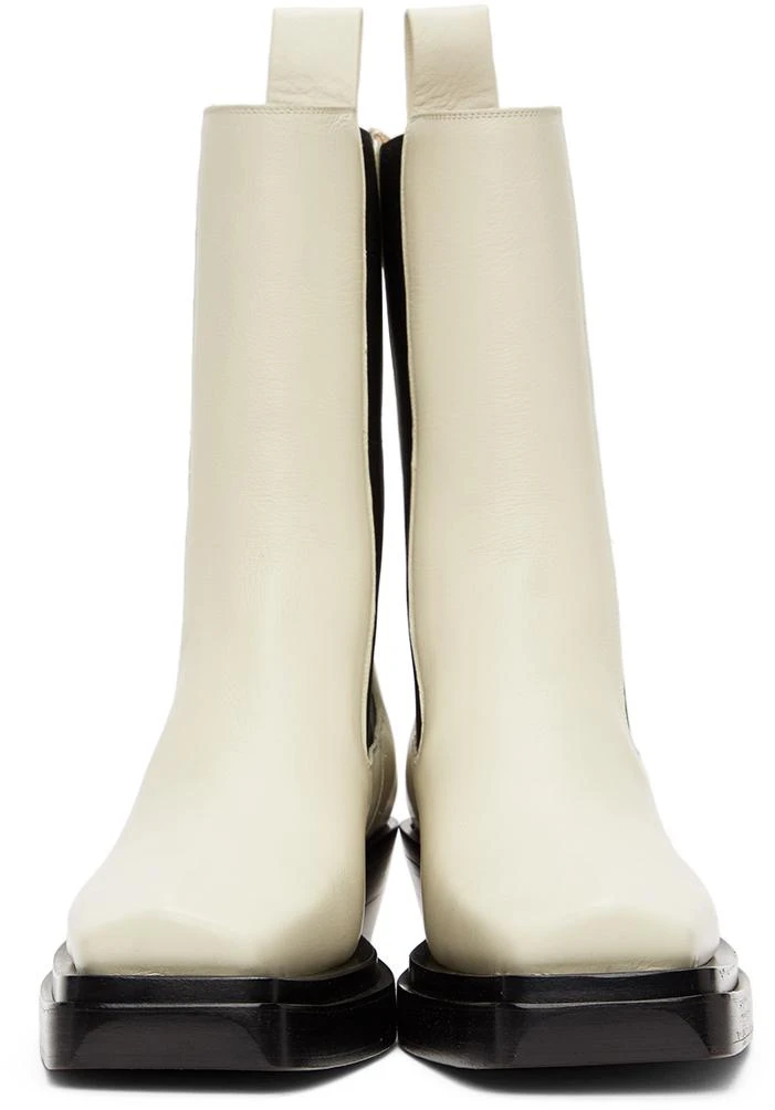 Bottega Veneta Off-White 'The Lean' Chelsea Boots 2