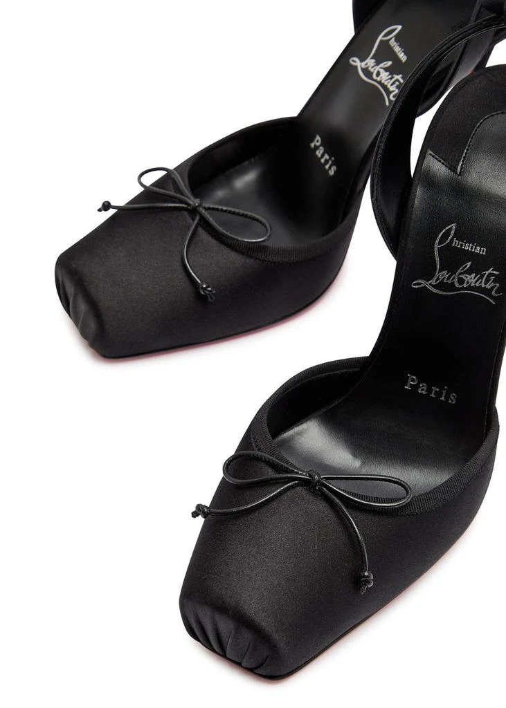 Christian Louboutin Cassia lace Up 100 satin pumps 3