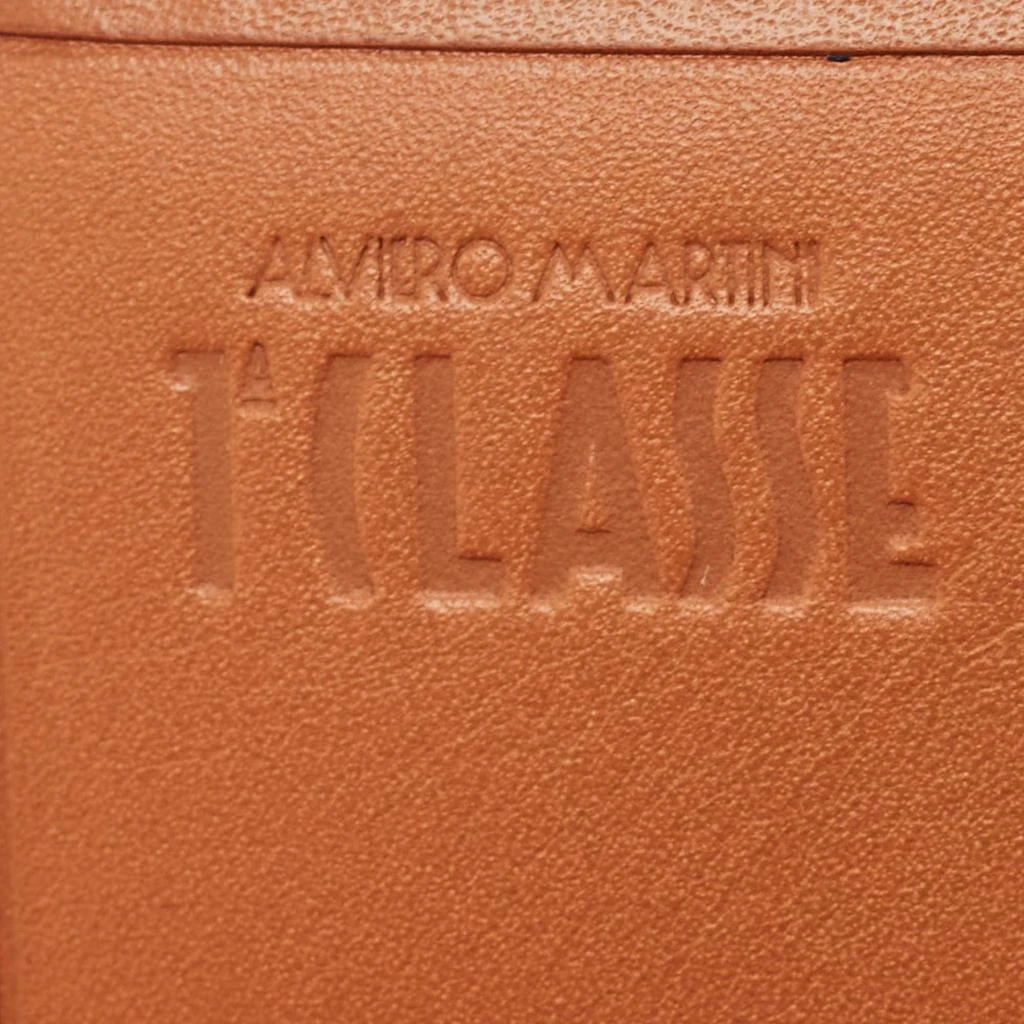 Alviero Martini Alviero Martini 1A Classe Tan Geo Print Coated Canvas and Leather Flap Continental Wallet 8