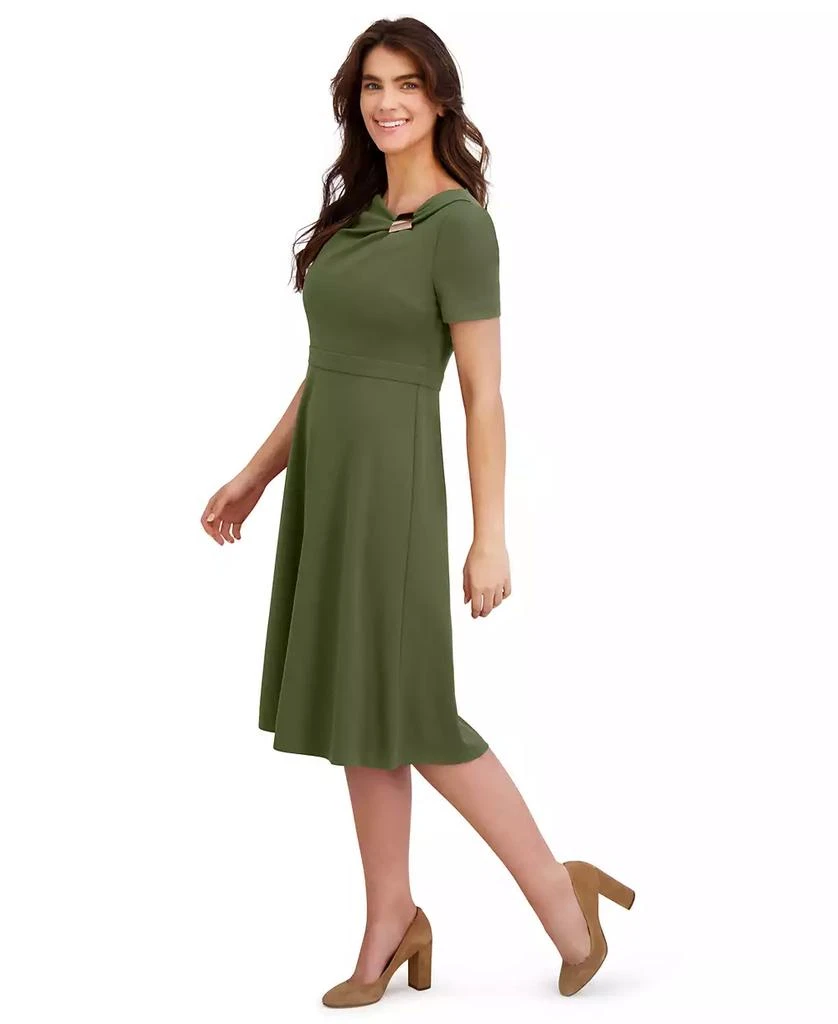 Petite Short Sleeve Dress - Rifle Green - 4P