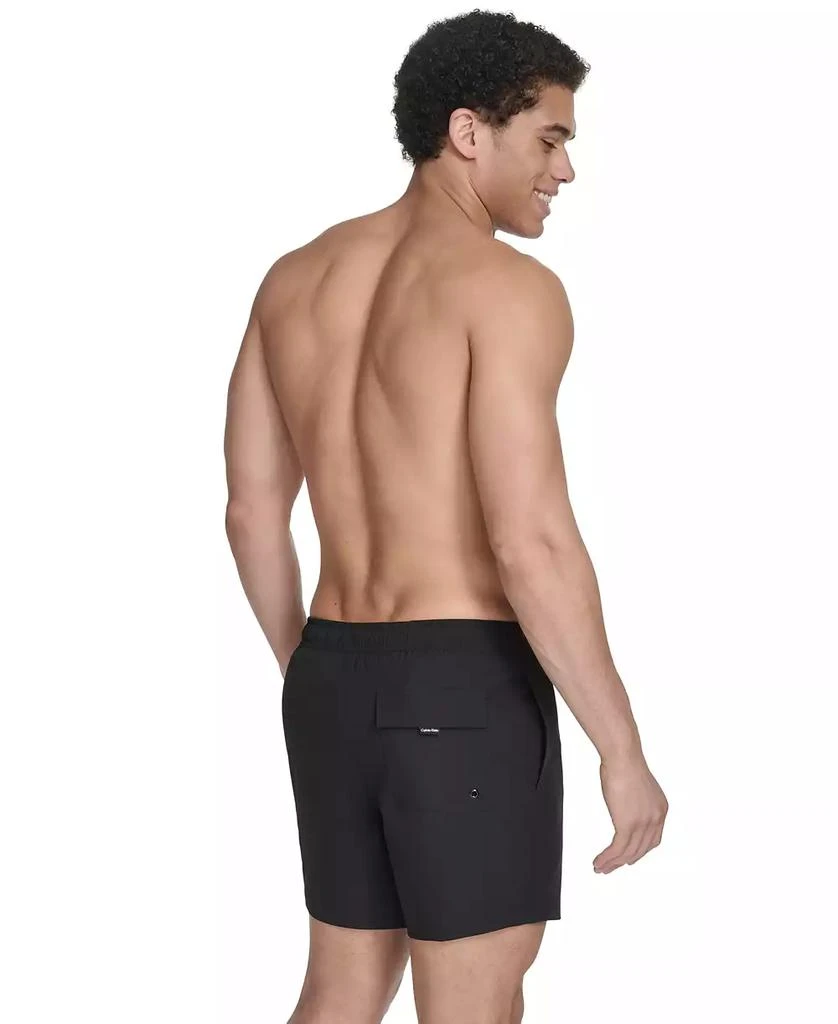 Calvin Klein Men's Core Euro Regular-Fit Quick-Dry 5" Swim Trunks with Compression Short Liner 2
