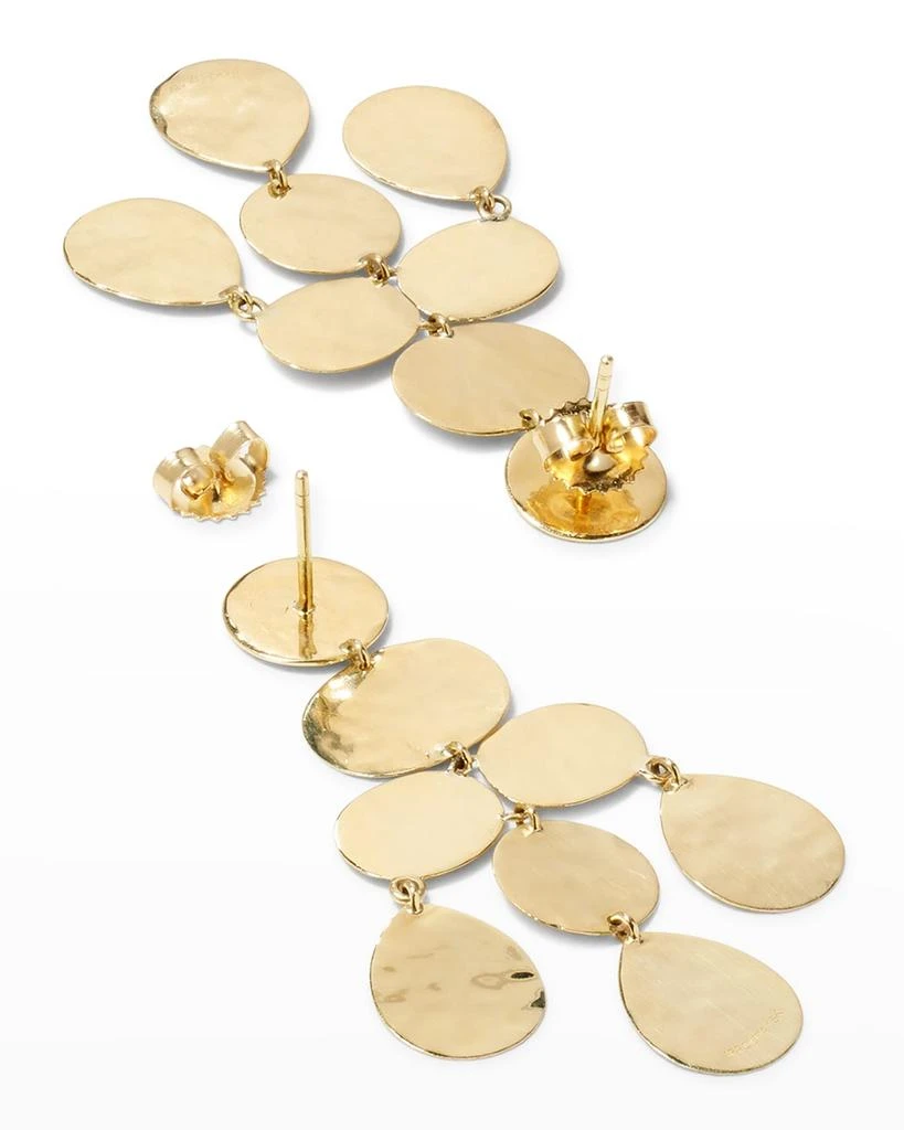 Ippolita Small Crinkle Chandelier Earrings in 18K Gold 4