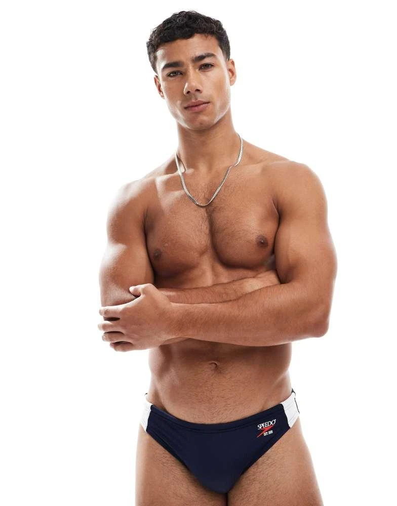 Speedo Speedo Swim bottoms 2'' colourblock swim brief in peacoat 3
