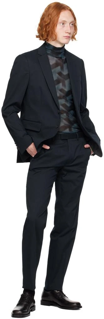 Dries Van Noten Navy Single-Breasted Suit 5