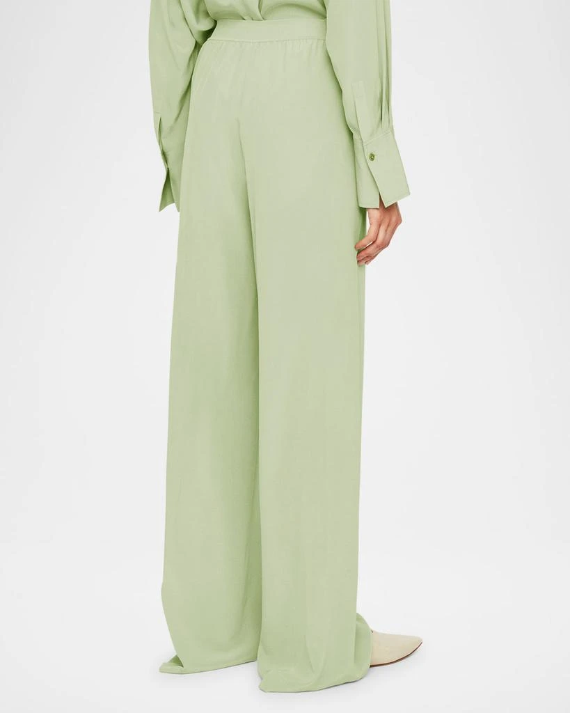 Joseph Hulin Wide-Leg Silk Crepe De Soie Trousers 3