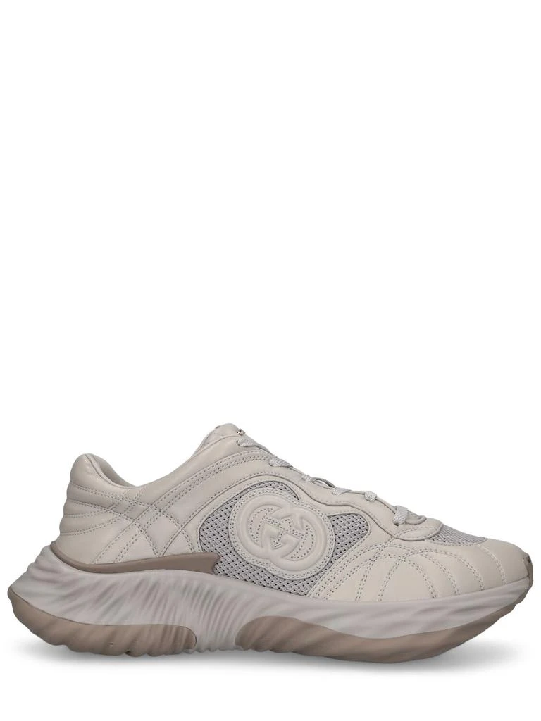 Gucci 65mm Interlocking G Leather Sneakers 1