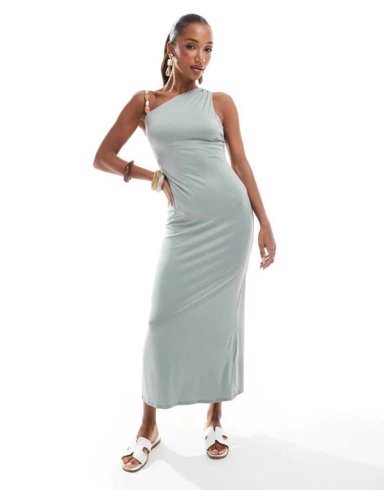 ASOS DESIGN modal beaded strappy midi dress in sage  On Sale Now with Up  to 80% Off | Discover Exclusive Deals & Savings at BeyondStyle  Authentic  ASOS Home|women with Limited-Time