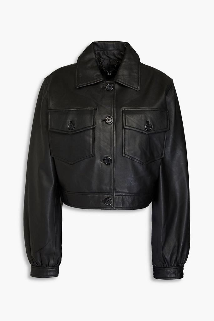 Muubaa Cropped leather jacket